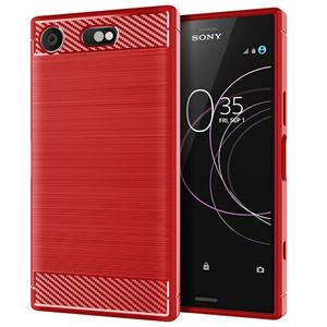 Coque arrière de téléphone portable en Fiber de carbone antichoc TPU souple pour <span class=keywords><strong>Sony</strong></span> Xperia XZ1 Compact Ce Shield Machines d'extrusion de crème glacée - Product Image 4