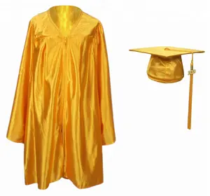 Шапочка и платье для детского сада и начальной школы-блестящее золото