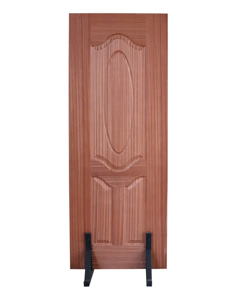 2019 New designs decorative Red oak veneer door skin HDF door skin interior door panel