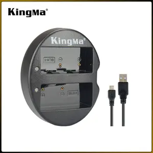 KingMa Venda Quente BM015-BLH1 BLH-1 Micro USB Dual Channel Carregador de bateria para Olympus EM1 MARK II Câmera Digital