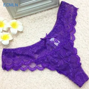 Hot sexy ladies and women open panties Girls Models Underwear Lace transparent Panties Thong