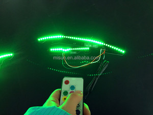 Nueva llegada anillo del halo led de flujo de color rgby kits para coche luces - Product Image 2