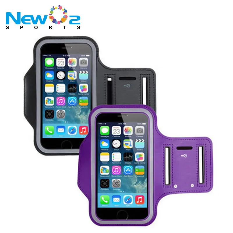 Colorful Sport Running PU And Neoprene Mobile Phone Armband For Outdoor Running Fitness Gym