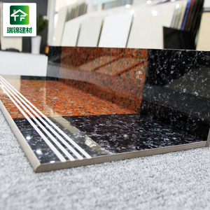 Bullnose rojo flameado granito pulido baldosas de porcelana para China escaleras pintura digital escalera paso azulejo patrón - Product Image 3