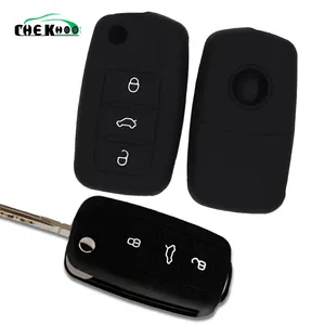 customize car silicon key covers rubber wallet for VW