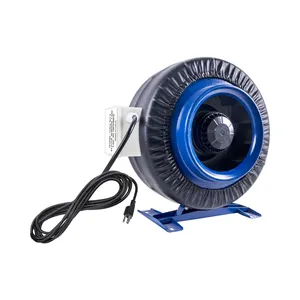 6 Inch In Line Hydroponics Whole House Exhaust Fan Blower Centrifugal Fan With Impeller