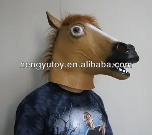 Латексная резиновая маска на голову лошади костюм Хэллоуин танцевальный костюм в стиле ганнама