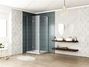 ขายร้อนแบบพกพา Foshan สแตนเลส Irvin แผงลอยมุมเล็กๆห้องอาบน้ำฝักบัว Roomglass Enclosure - Product Image 4