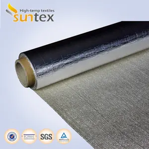 Tissu isolant thermique en fibre de verre, 10x0.4mm, aluminium, laminé