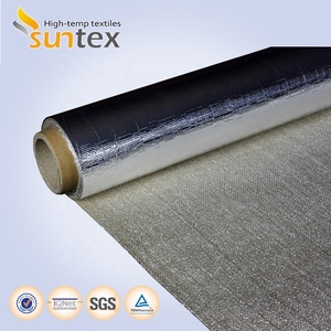 0.4mm Isolamento Térmico Fibra De Vidro Tecido Tecido Folha De Alumínio Laminado - Product Image 4