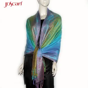 Rainbow scarf dress pashmina shawl rack Thailand scarves