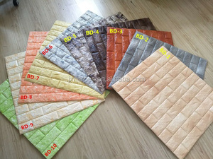 A prueba de agua Anti mancha-de-3D XPE ladrillo espuma etiqueta de la pared de Auto adhesivo papel pintado para <span class=keywords><strong>Hoom</strong></span> Decoración - Product Image 2