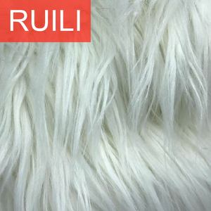 Used for Toy or Rugs Long Pile Acrylic Polyester <strong>Fur</strong> Yellow Color Fake Faux <strong>Fur</strong> - Product Image 4