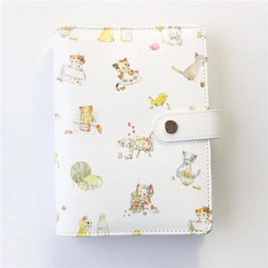 2019 desenho animado <span class=keywords><strong>animal</strong></span> logotipo personalizado couro caderno cobertura dura com anel de metal encadernação - Product Image 2