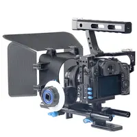 JingYing फोटोग्राफी उपकरण एल्यूमीनियम मिश्र धातु सुरक्षा वीडियो dslr कैमरा पिंजरे के लिए रिग GH4 A7S A7 A7R A7RII A7SII कैमरा