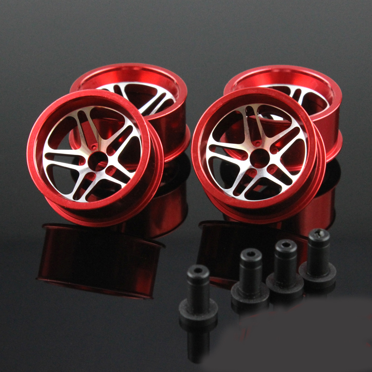 Ступица из алюминиевого сплава 19115 для Tamiya MINI 4WD, ступица из алюминиевого сплава для самостоятельной сборки, 23,5*11,5 мм