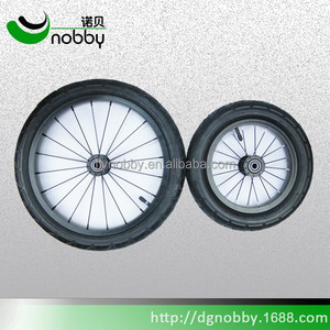 Pneu en caoutchouc pu de 16 pouces et <span class=keywords><strong>roue</strong></span> de jante en aluminium pour vélo d'enfant - Product Image 4
