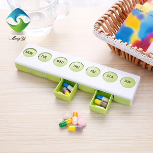 Pill <span class=keywords><strong>Box</strong></span> T07: Thiết Kế Mới Y Học Nhựa Lưu Trữ Hộp, Nút Nhấn Lớn 7 Ngày Weekly Pill <span class=keywords><strong>Box</strong></span> - Product Image 3