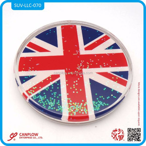 Customized Acrylic <b>Crafts</b> Eco-Friendly Super Clear Acrylic Liquid Filled Paperweight UV Printing Coaster - Product Image 5