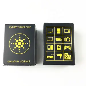 Handy Japanischen anti strahlung energie saver chip negative ionen batterie saving patch, 50 teile/schachtel gold und silber farbe