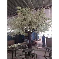 Décorations de mariage, arbres artificiels en fleurs de cerisier en soie pour intérieur, vente en gros