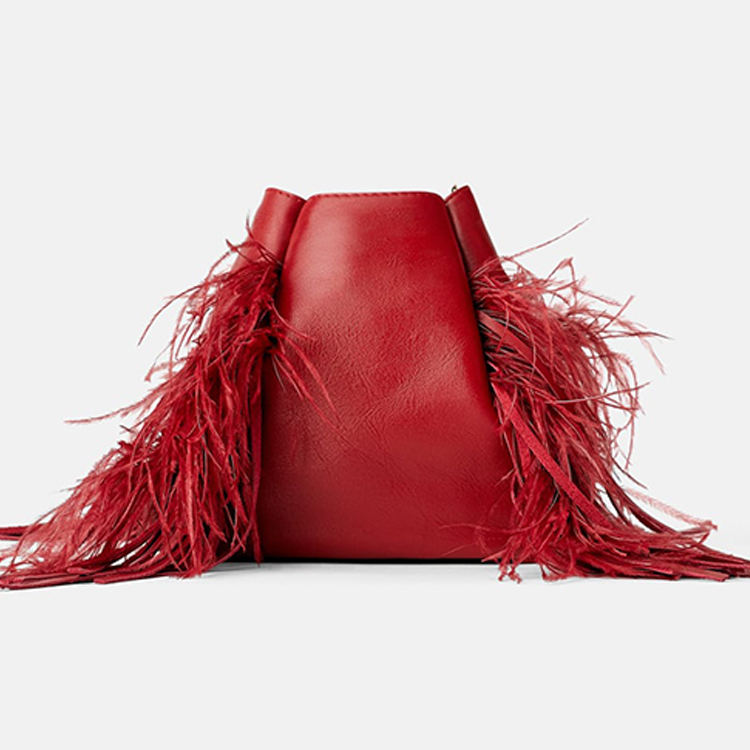 red fringe bag