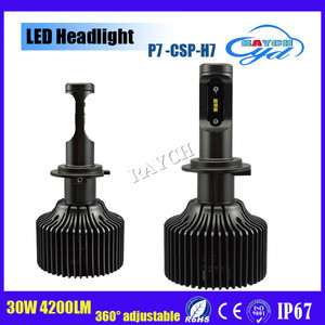 Venta caliente 12 V 24 V 4200LM P7 5202 H7 30 W llevó la linterna del coche/buld con chips de CSP - Product Image 1
