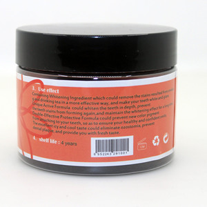 Poudre de blanchiment des dents poudre de charbon actif blanchiment de la Plaque dentaire protège efficacement la bouche logo privé - Product Image 3