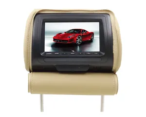 Repose tête universel avec coussin et fermeture éclair, moniteur de voiture pour siège arrière, TV, 7/9 pouces, livraison gratuite