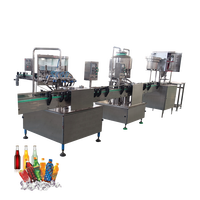 Machine de rinçage, de remplissage et de bouchage 1000 Bph pour bouteilles de boissons ou autres liquides, ligne de production d'emballage ou de production d'eau