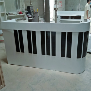 Bàn Cao Cấp Màu Trắng Bàn Gỗ Mới Bàn Tiếp Tân Văn Phòng Hiện Đại - Product Image 3