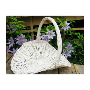 Bán Buôn Trắng Wicker Flower Thu Thập Giỏ