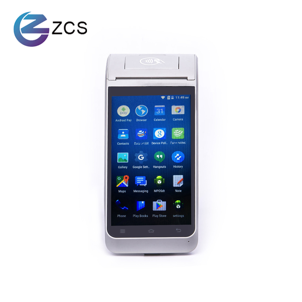 Z91プログラム可能な5.5インチAndroidモバイルPOSマシン