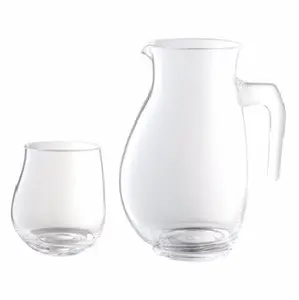 Unique Transparent Acrylic Glass Water Jug Set