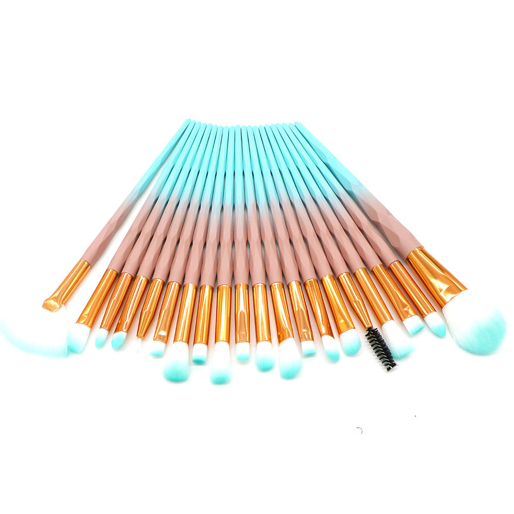 Лидер продаж, качественный набор для макияжа в форме алмаза от производителя, 20 шт. кистей для теней для век