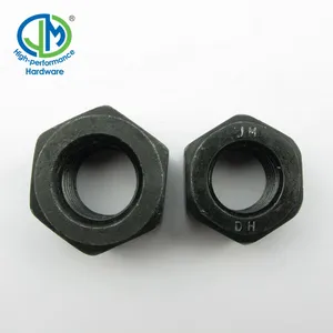 Black ASTM A194 Gr 2H heavy hex nut