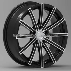 R13 R14 R15 R16 R17 Zoll Leichtmetall felgen 13x5,5/14x6,0/15x6,5/16x7,0/17x7,5 Zoll schwarze Autor äder Felgen PCD 4/5x100-114.3/120 - Product Image 2