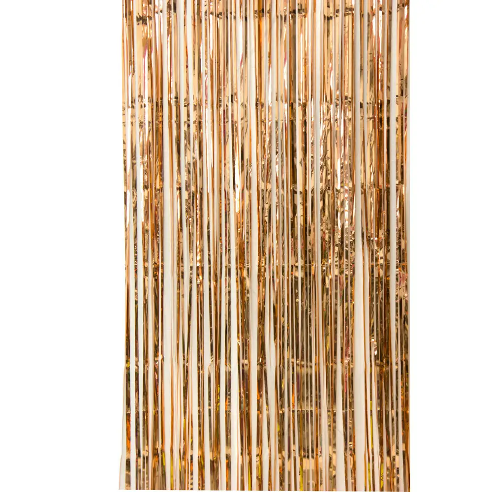 Wholesale Sequin Tinsel Foil Fringe Rose Gold Curtain Backdrop Decoration