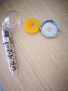 Panneau en <span class=keywords><strong>pierre</strong></span> minérale de citron et de b-c, 10 pièces de 80mm, filtre pour économie d'énergie, douchette à main avec 6 parfums - Product Image 6