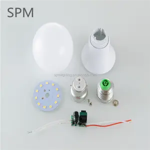 manufacturing e27 5w 7w 9w 12w aluminum led lamp bulb light skd parts