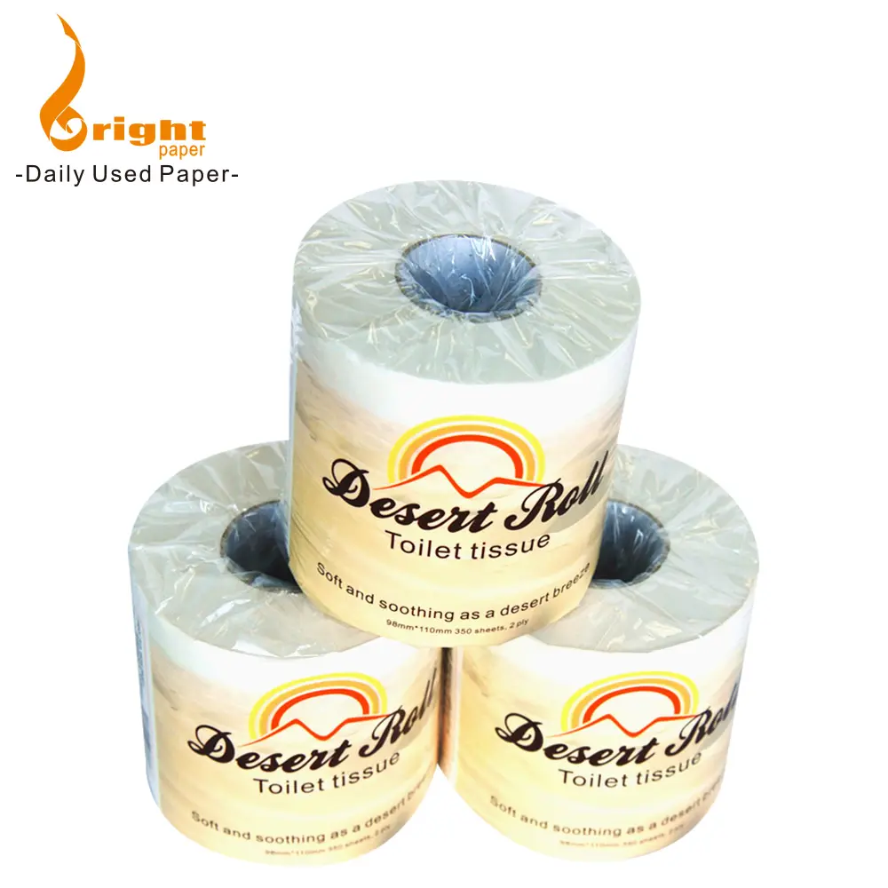 Hot Sale Private Label Soft Wood Pulp Toilet Paper Bathroom Tissue for 10 rolls large tissue paper roll