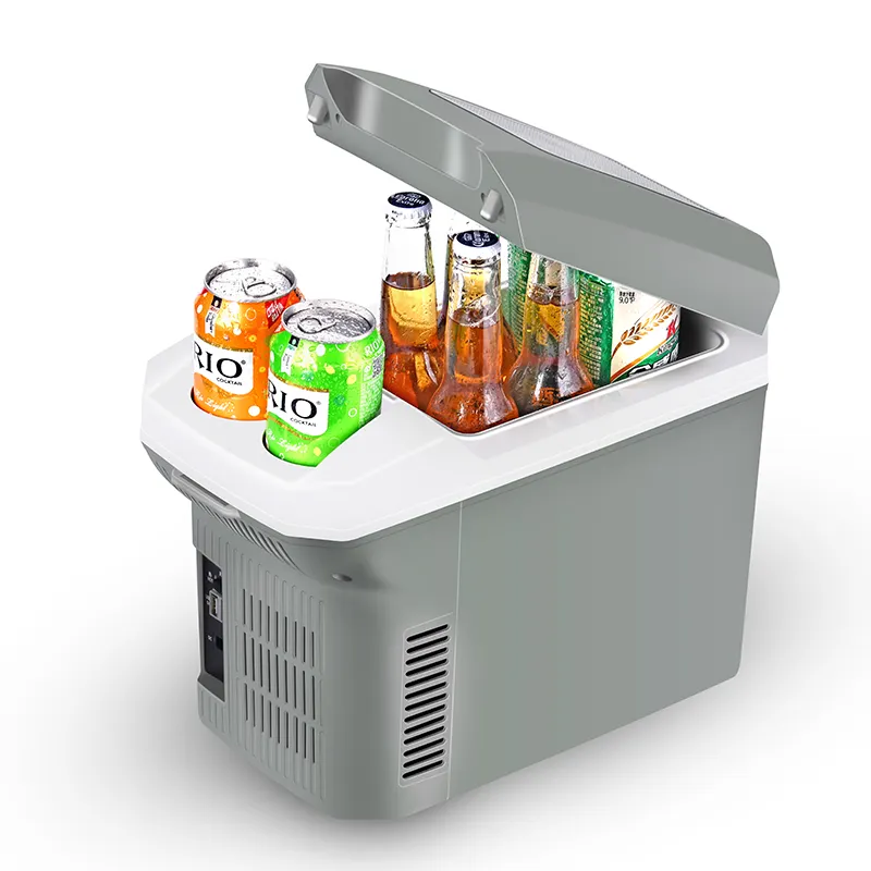 Refrigerador portátil Mini de 8L / 24 litros para coche, refrigerador congelador de 12v para bebidas, frutas y verduras