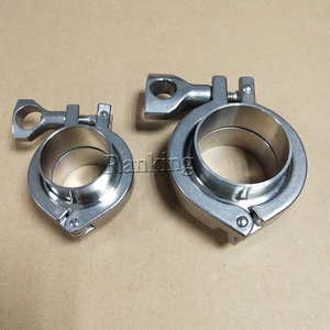 3A 19mm vệ sinh thép không gỉ 304 mặt bích phụ kiện đường ống 2 miếng hàn ferrules + Tri kẹp + PTFE Gasket - Product Image 4