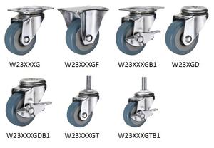 Ready to Ship WBD 3 Inch Small Swivel Plain Bearing <strong>Pvc</strong> Plate Casters <strong>Wheels</strong>