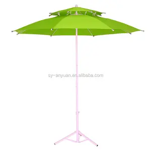 Anyuan 사용자 정의 여러 가지 빛깔의 방풍 비치 우산 야외 비치