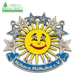 Toptan ucuz özel tasarım kendi logo renkli <span class=keywords><strong>metal</strong></span> çinko alaşımı yumuşak emaye fiesta karnaval madalya - Product Image 4