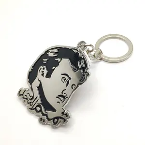 סין ספק מותאם אישית לוגו מתכת Keychain, רך אמייל Keychain עבור קטאר לאומי ימים מתנות