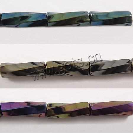 Fivela de vidro japonês de alta qualidade, sementes, fivela torcida, joias diy 2x6mm furo: aprox 1mm, aprox 10000 pçs por saco