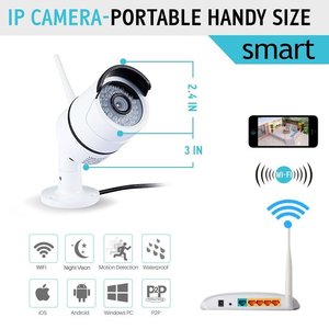 SUNIVISION Produttore!!!outdoor <span class=keywords><strong>720p</strong></span> del <span class=keywords><strong>IP</strong></span> di WIFI Della Macchina Fotografica Macchina Fotografica Della Pallottola di Rete Impermeabile/Resistente Alle Intemperie CMOS - Product Image 2