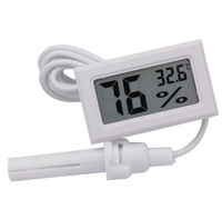 Medidor electrónico de temperatura y humedad integrado, medidor Digital de temperatura y humedad con higrómetro de sonda, FY-12